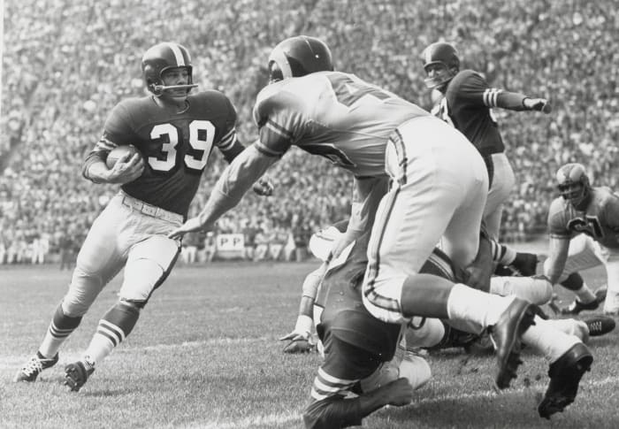 Hugh McElhenny, 49ers vs. Rams, 1955.
